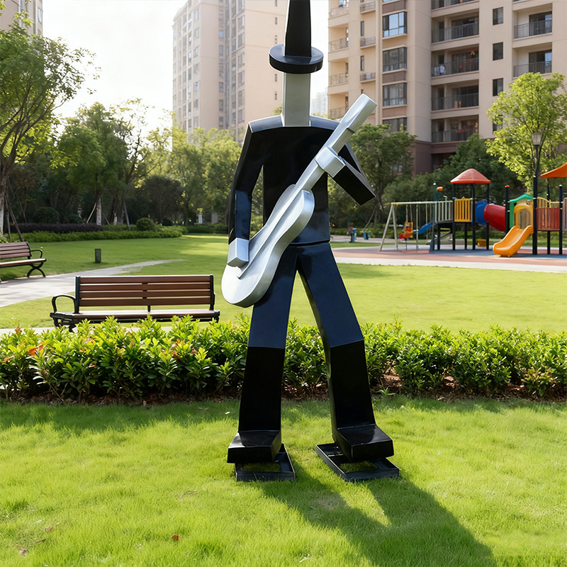 Fibreglass Human Sculpture in an Abstract 