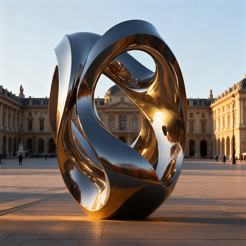 Aurum & Argentum Twisted Metal Sculpture