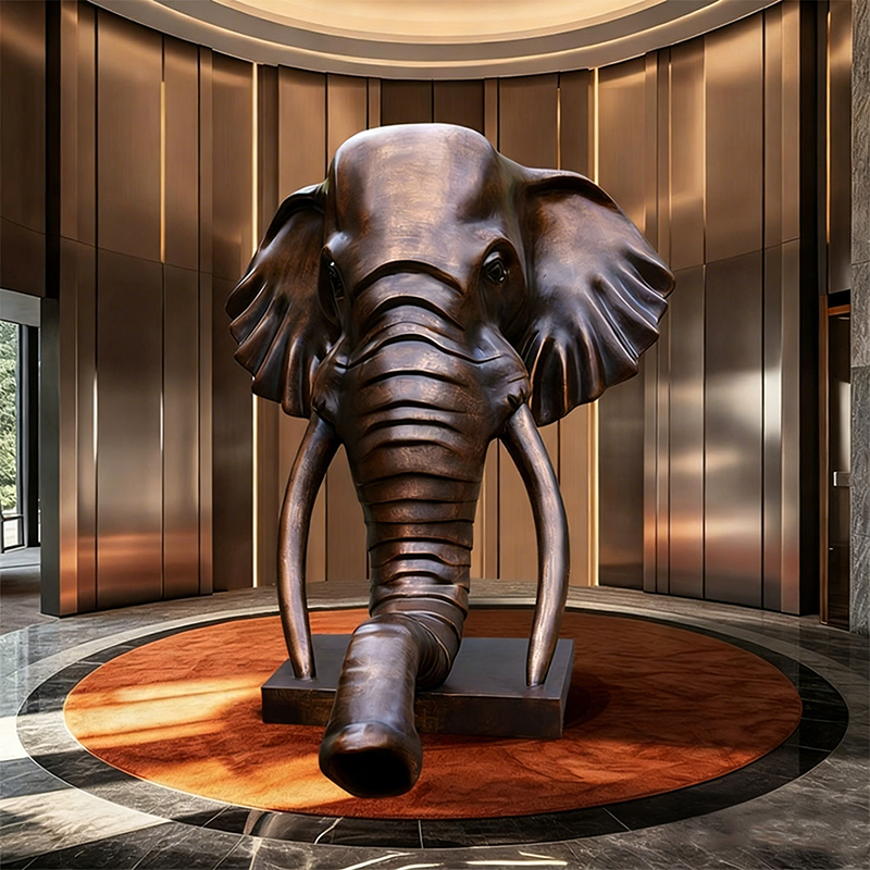 Elephantus capitis Sculptura