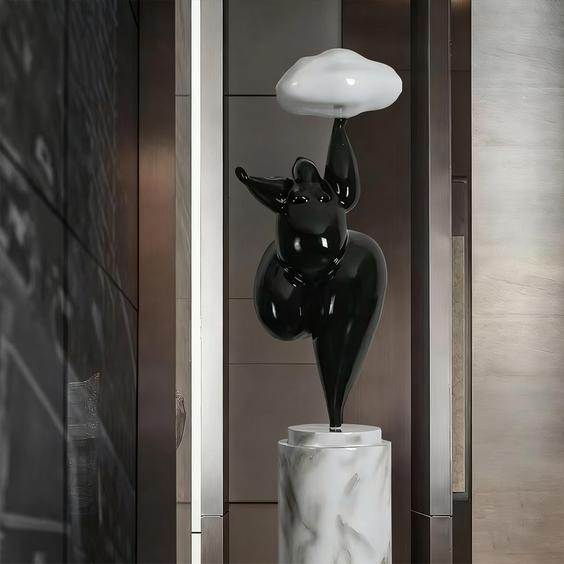 Cloud-Elevatio Style Fibreglass Decorative Sculptura