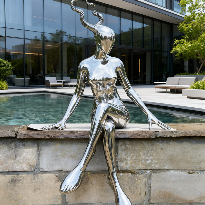 Spiritus Deer Speculum Abstract Figura Sculpture