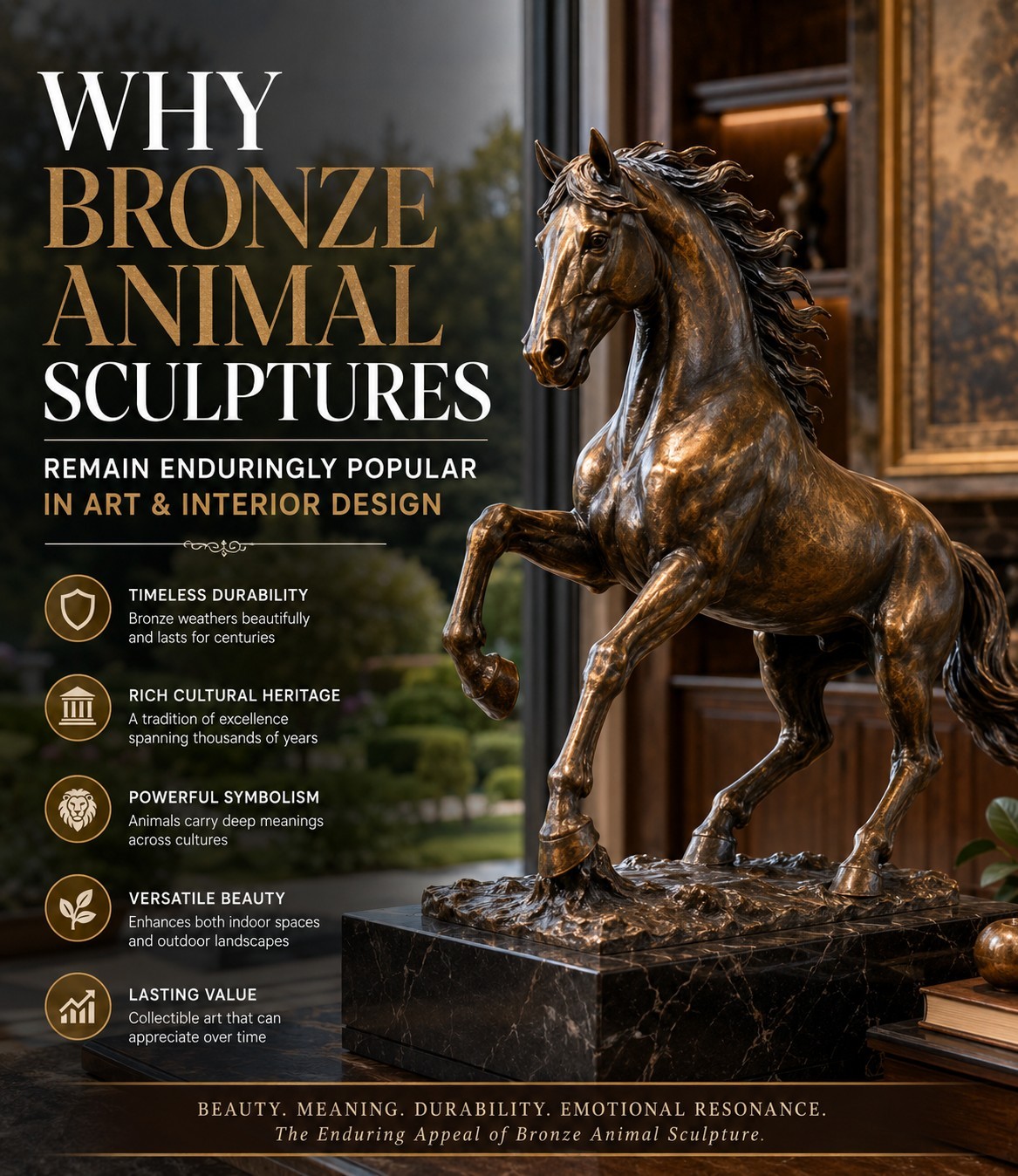 What Makes Bronze Animal Sculptures Such an Enduring Choice for Art and Home Decor?