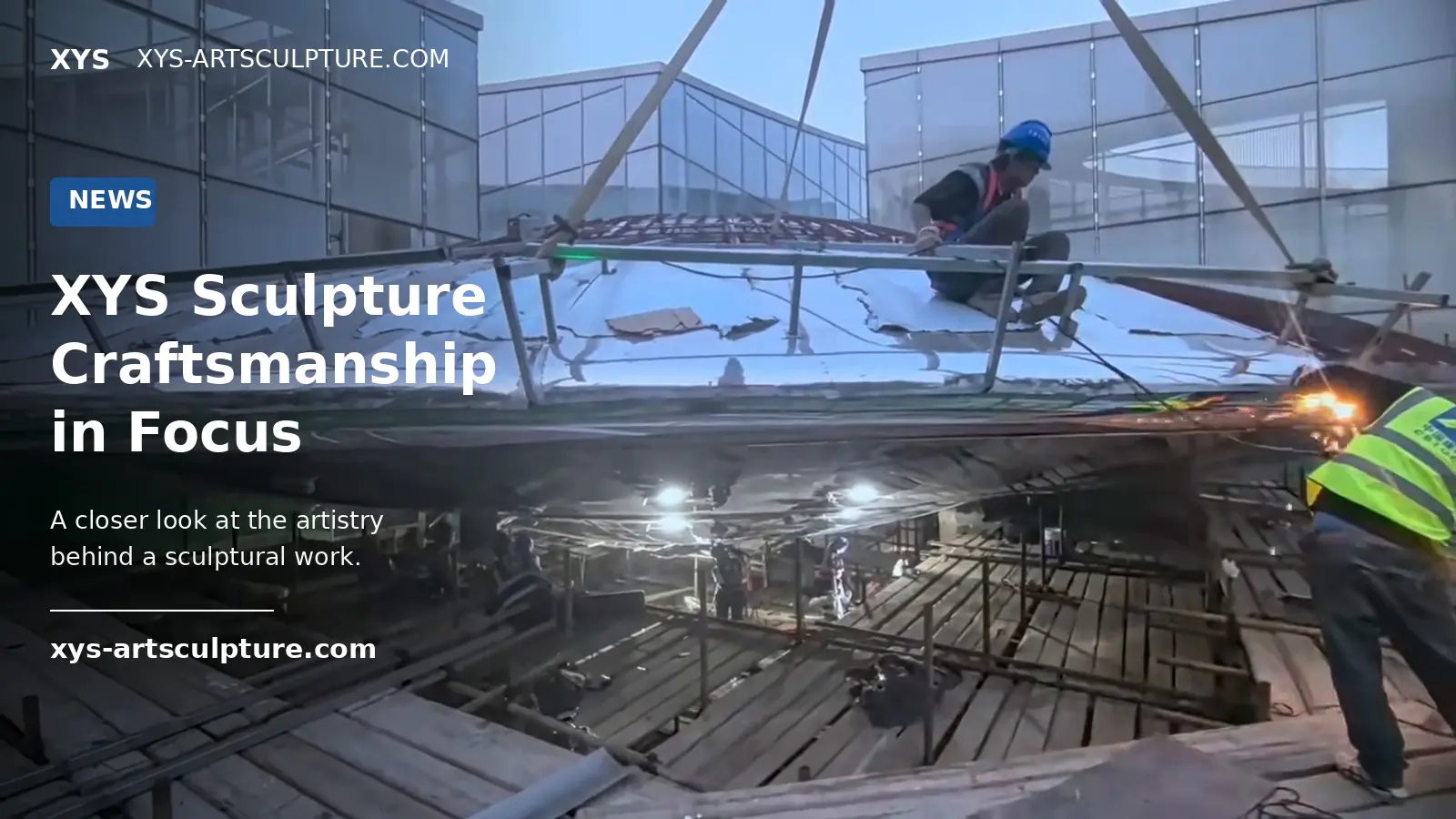How Do You Install a Large Stainless Steel Sculpture at a Commercial Site?